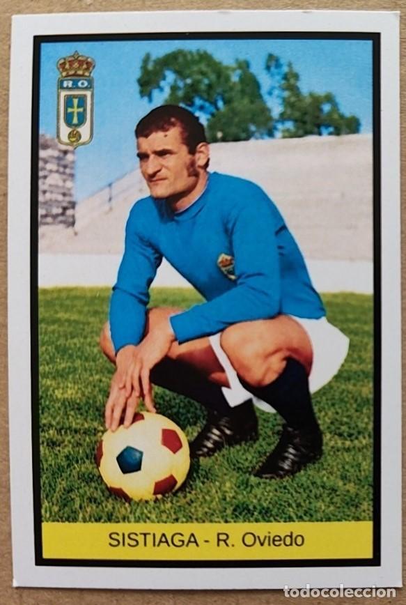 Cromos de f&uacute;tbol: CROMO IMPOSIBLE y &Uacute;NICO de SISTIAGA - R. OVIEDO - FHER 1972-1973 DISGRA 72 73