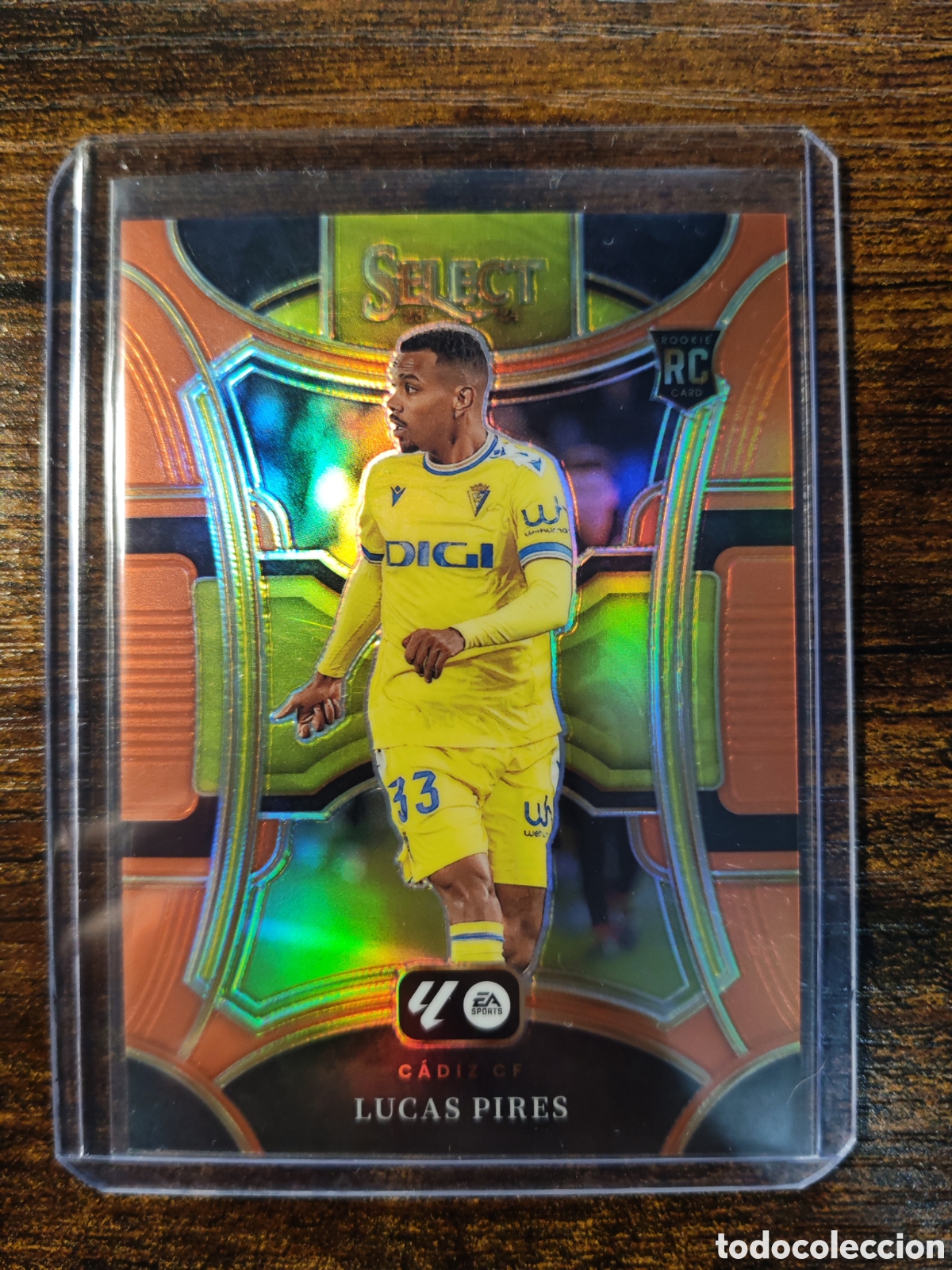 Cromos de f&uacute;tbol: Lucas Pires C&aacute;diz Base Mezzanine Orange /49 #127 Select La Liga 23-24