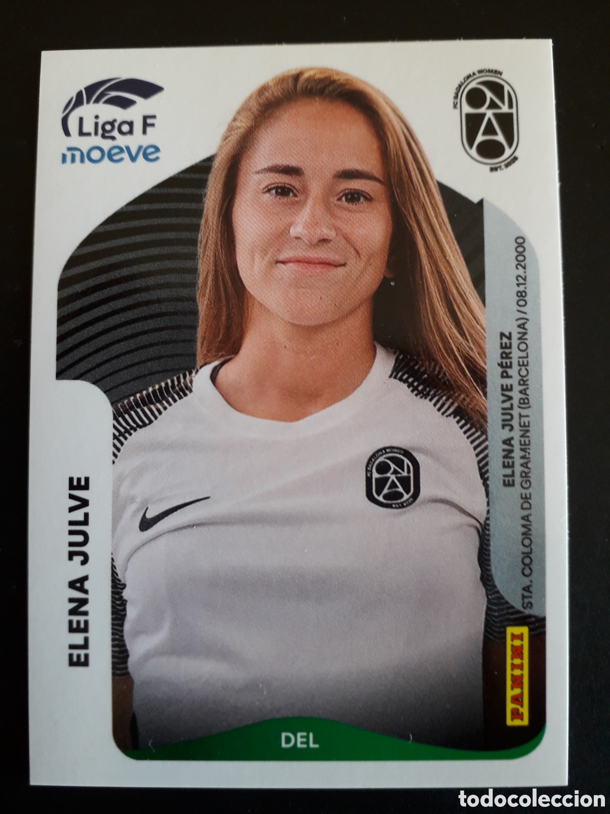 Cromos de f&uacute;tbol: ELENA JULVE BADALONA WOMEN N&deg; 78 LIGA F FEMENINA 2025 2026 25 26 PANINI SIN PEGAR PEDIDO M&Iacute;NIMO 3&euro;.