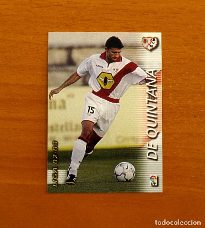 Cromos de f&uacute;tbol: Rayo Vallecano -N&ordm; 240 De Quintana -Mega Fichas Liga 2002-2003-02-03 -Megafichas Panini Sports