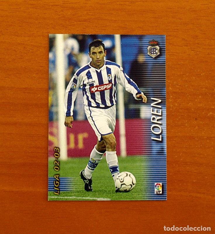 Football Stickers: Recreativo de Huelva -N&ordm; 256 Loren -Mega Fichas Liga 2002-2003-02-03-Megafichas Panini Sports