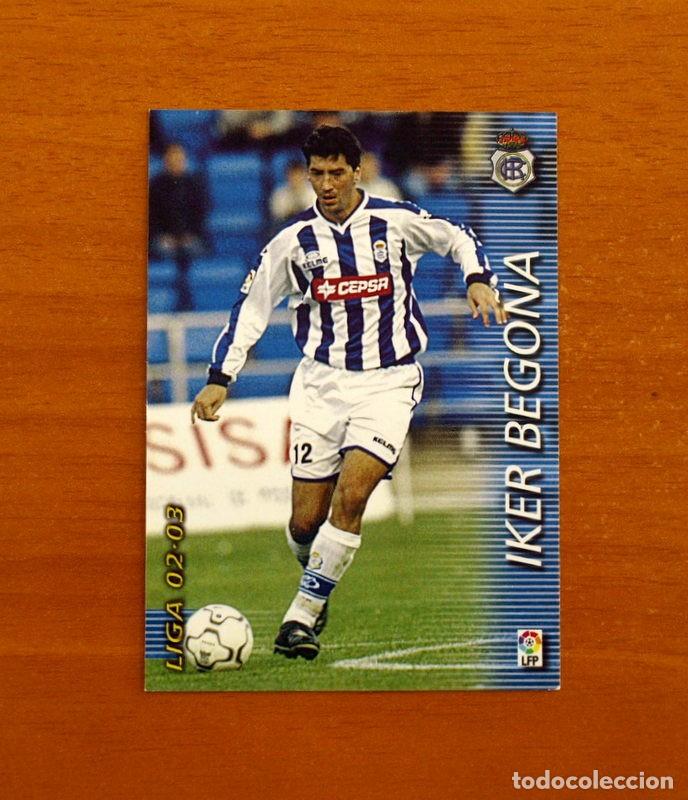 Football Stickers: Recreativo de Huelva -N&ordm; 257 Iker Begona -Mega Fichas Liga 2002-2003-02-03-Megafichas Panini Sports