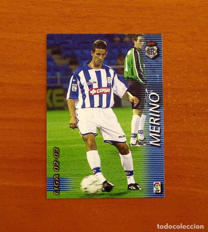 Cromos de f&uacute;tbol: Recreativo de Huelva -N&ordm; 261 Merino -Mega Fichas Liga 2002-2003-02-03-Megafichas Panini Sports