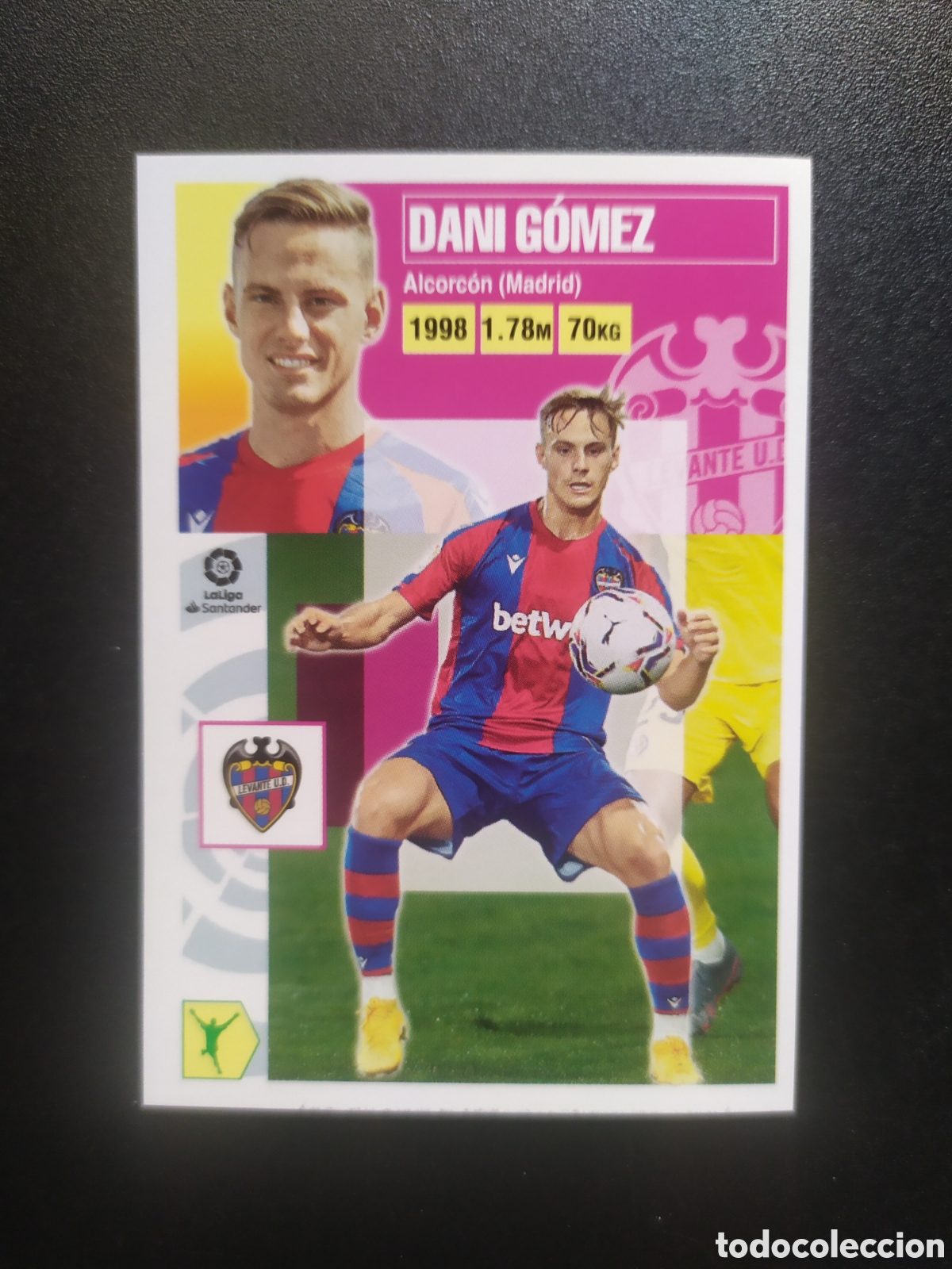 Cromos de f&uacute;tbol: Liga este 2020 2021 20 21 panini Dani G&oacute;mez n&deg; 18 Levante