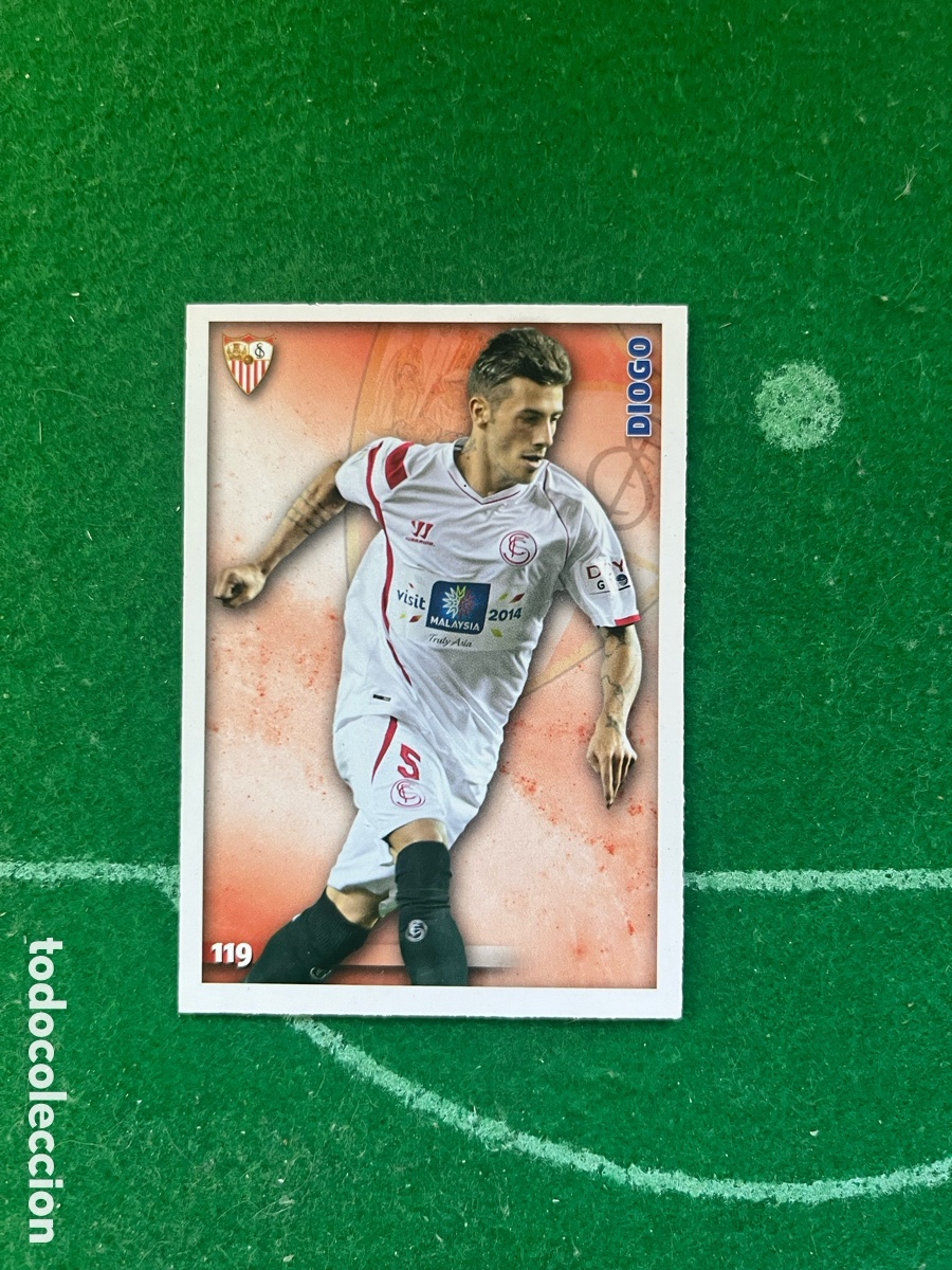 Cartes &agrave; collectionner de Football: 119 DIOGO SEVILLA LAS FICHAS DE LA LIGA 2014 2015 MUNDICROMO