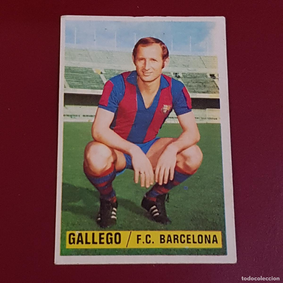 Cromos de f&uacute;tbol: ESTE - CAMPEONATOS DE LIGA 1974 1975 - 74 75 - BARCELONA - GALLEGO - RECUPERADO
