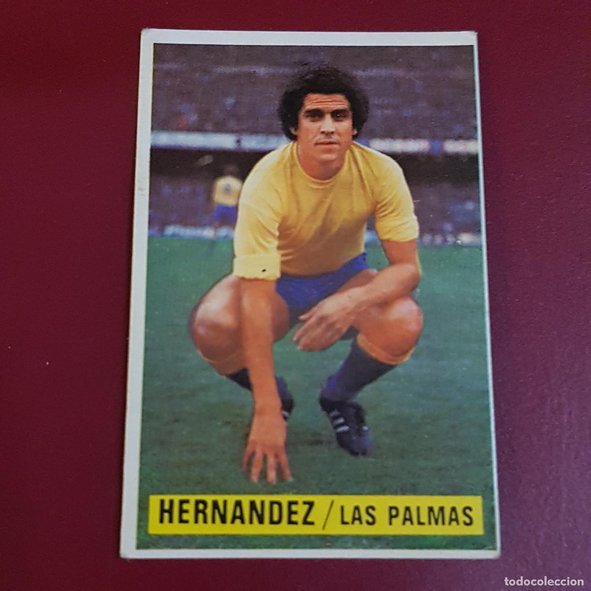 Cromos de f&uacute;tbol: ESTE - CAMPEONATOS DE LIGA 1974 1975 - 74 75 - LAS PALMAS - HERNANDEZ - NUNCA PEGADO