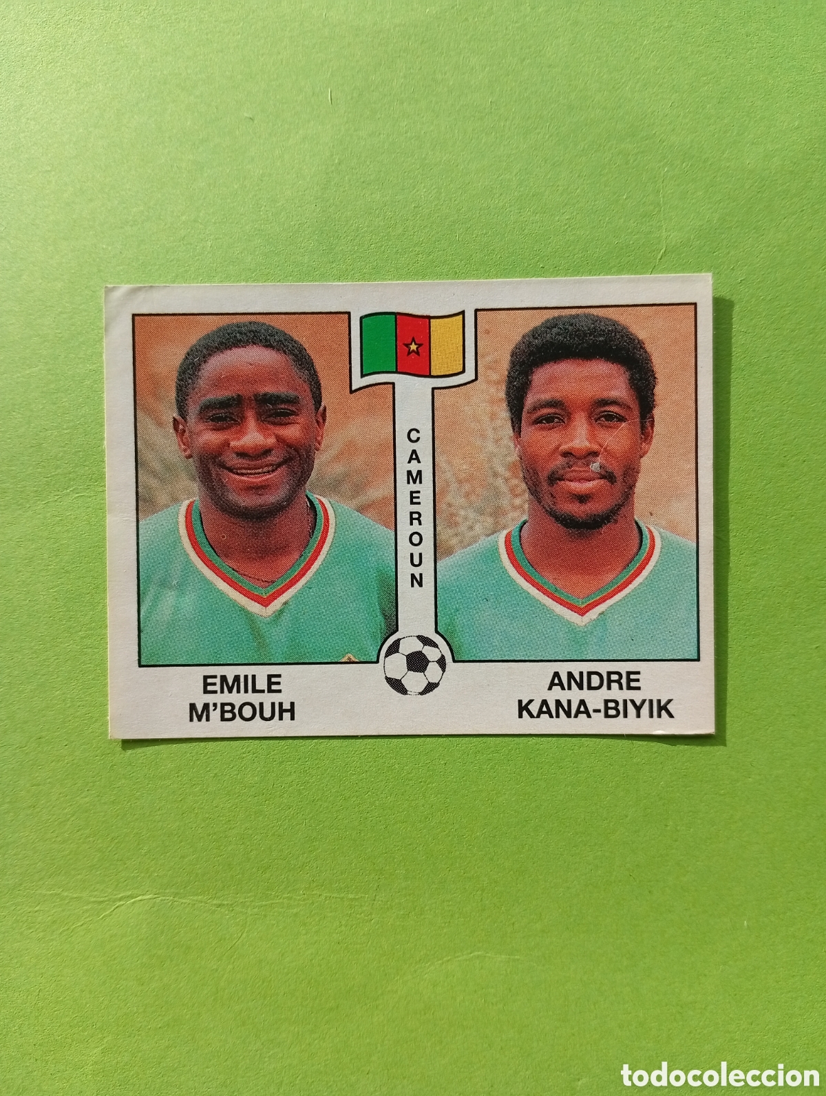 Figurine di Calcio: 1990 ITALIA 90 - N&ordm; 177 M&acute;BOUH / KANA BIYIK - CAMERUN - ED. CARVAJAL / PANINI