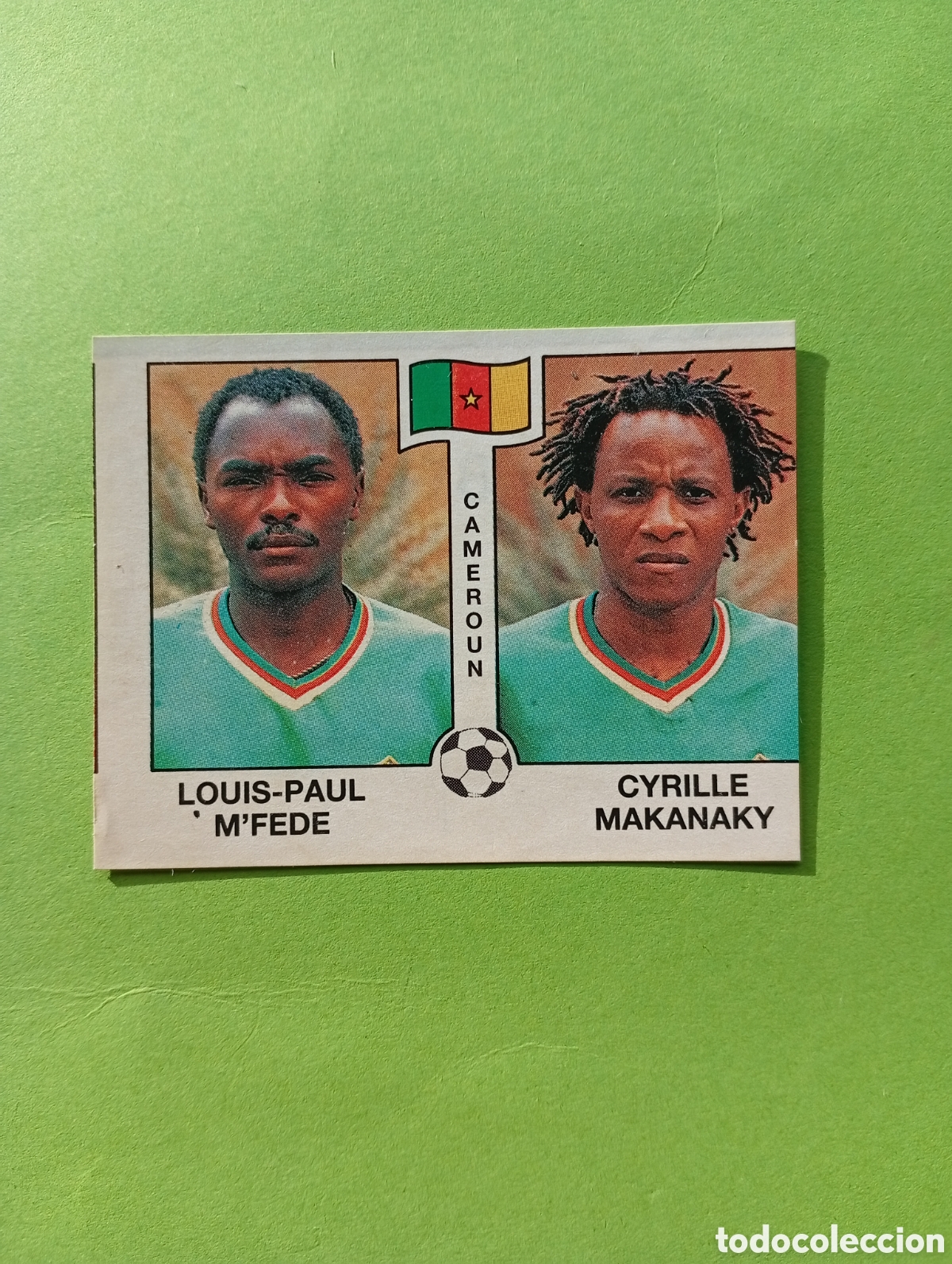 Figurine di Calcio: 1990 ITALIA 90 - N&ordm; 178 M&acute;FEDE / MAKANAKY - CAMERUN - ED. CARVAJAL / PANINI