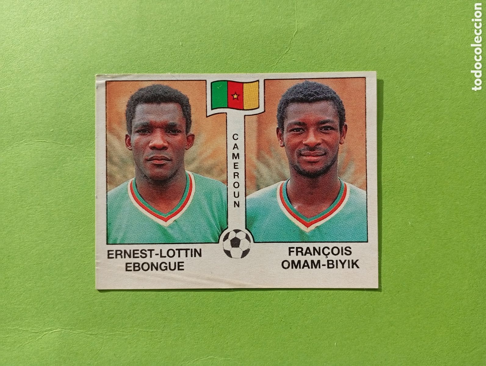 Fu&szlig;ball-Sticker: 1990 ITALIA 90 - N&ordm; 179 EBONGUE / OMAM BIYIK - CAMERUN - ED. CARVAJAL / PANINI