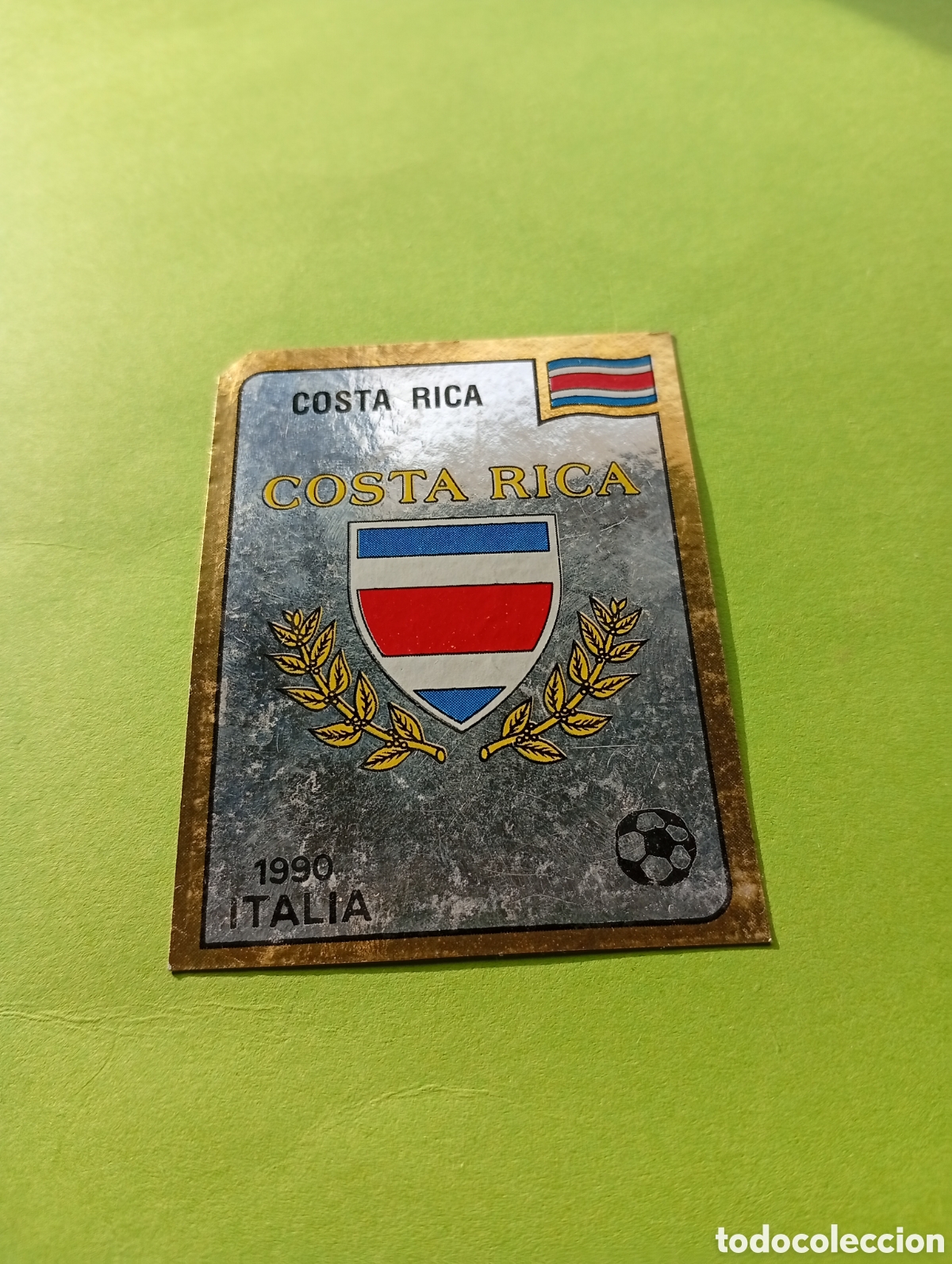 Fu&szlig;ball-Sticker: 1990 ITALIA 90 - N&ordm; 182 ESCUDO - COSTA RICA - ED. CARVAJAL / PANINI