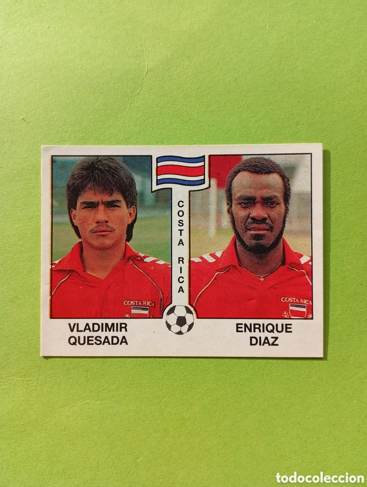 Cromos de f&uacute;tbol: 1990 ITALIA 90 - N&ordm; 184 QUESADA / DIAZ - COSTA RICA - ED. CARVAJAL / PANINI