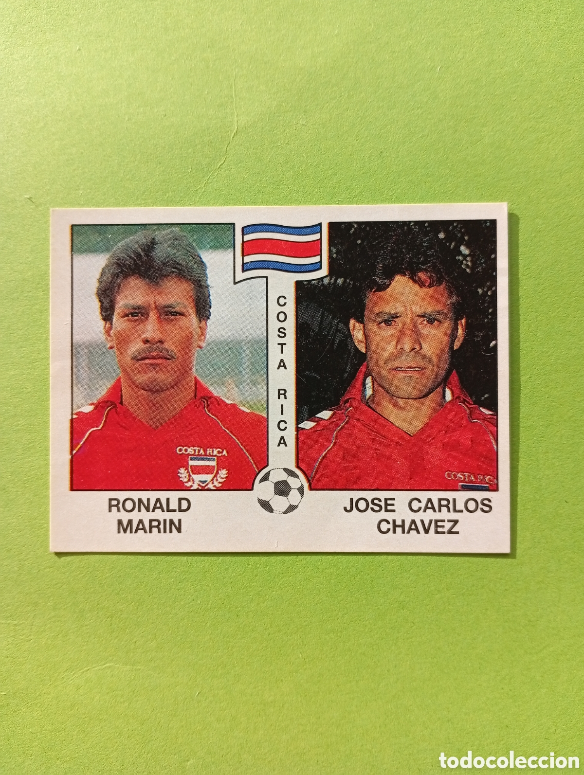 Football Stickers: 1990 ITALIA 90 - N&ordm; 186 MARIN / CHAVEZ - COSTA RICA - ED. CARVAJAL / PANINI