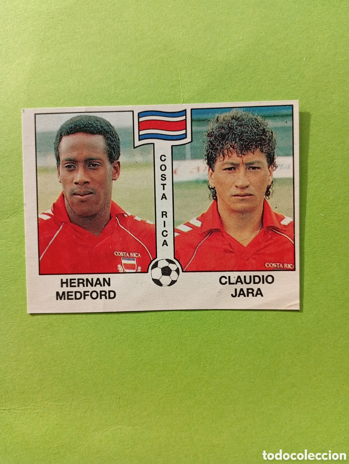 Figurine di Calcio: 1990 ITALIA 90 - N&ordm; 190 MEDFORD / JARA - COSTA RICA - ED. CARVAJAL / PANINI