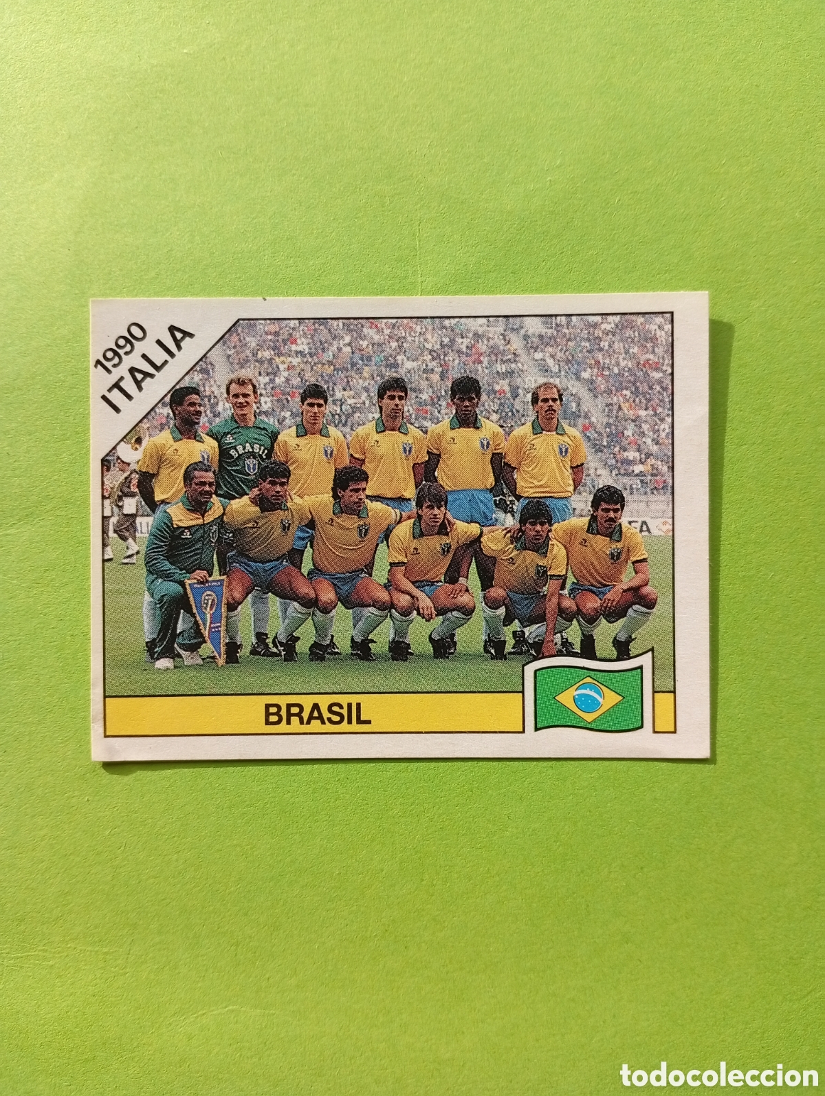 Fu&szlig;ball-Sticker: 1990 ITALIA 90 - N&ordm; 194 EQUIPO - BRASIL - ED. CARVAJAL / PANINI