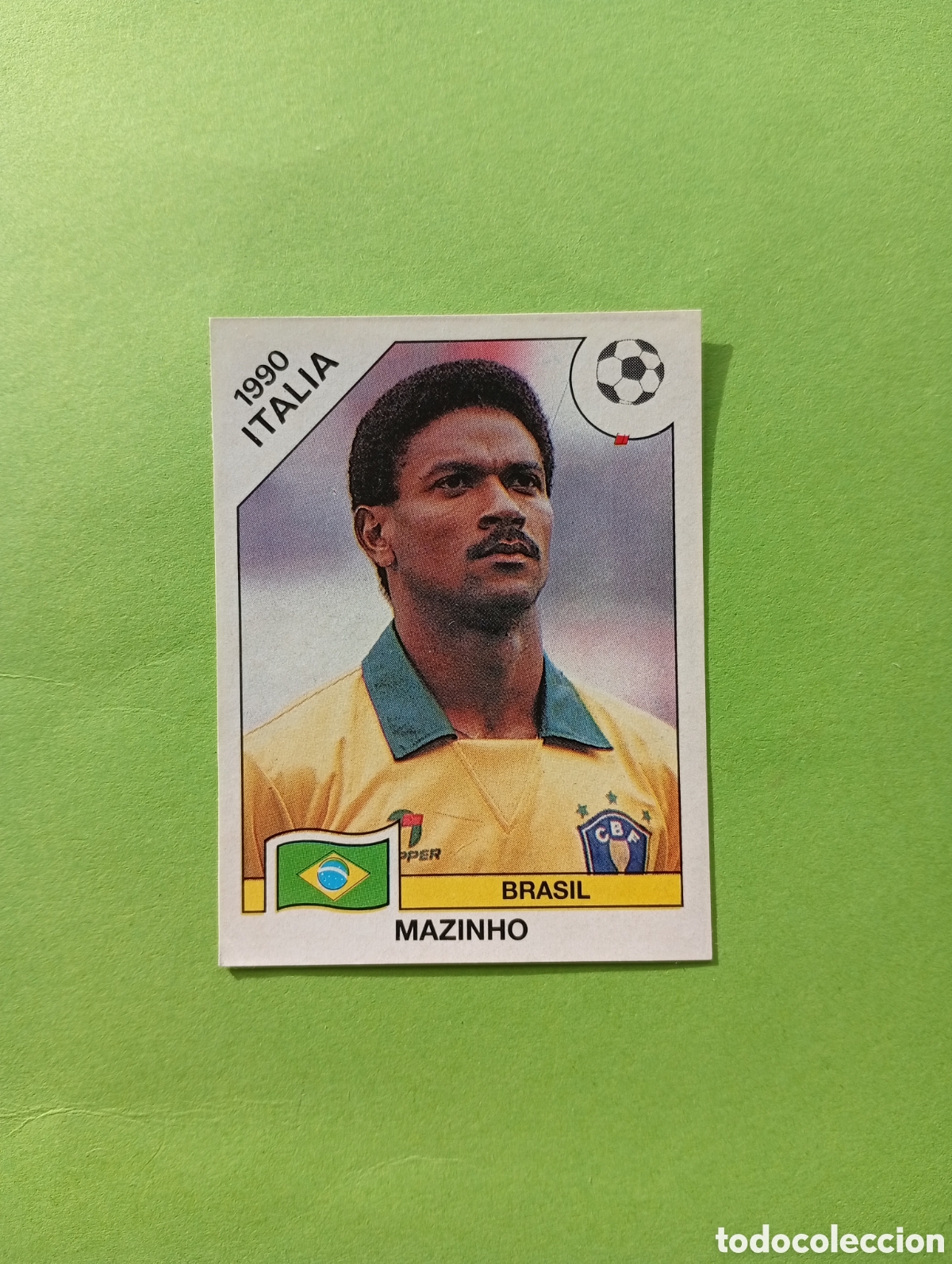 Fu&szlig;ball-Sticker: 1990 ITALIA 90 - N&ordm; 195 MAZINHO - BRASIL - ED. CARVAJAL / PANINI