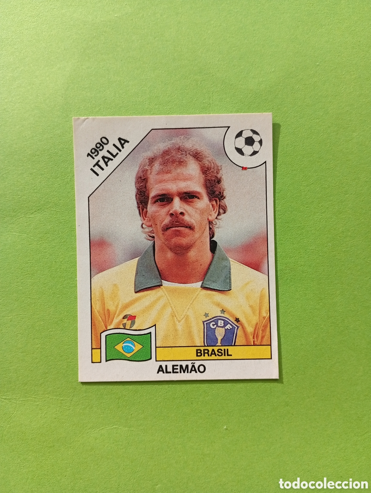 Figurine di Calcio: 1990 ITALIA 90 - N&ordm; 202 ALEM&Atilde;O - BRASIL - ED. CARVAJAL / PANINI