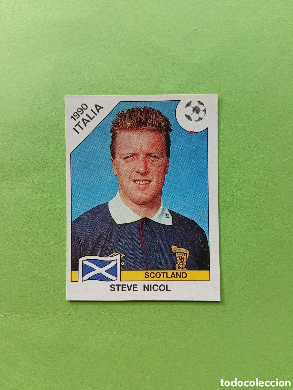 Football Stickers: 1990 ITALIA 90 - N&ordm; 221 STEVE NICOL - ESCOCIA - ED. CARVAJAL / PANINI