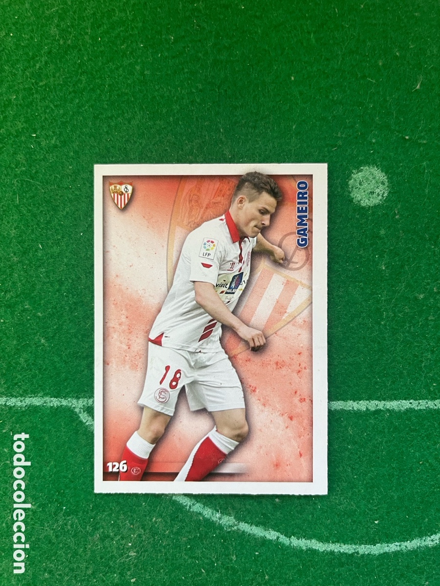 Cromos de f&uacute;tbol: 126 GAMEIRO SEVILLA LAS FICHAS DE LA LIGA 2014 2015 MUNDICROMO