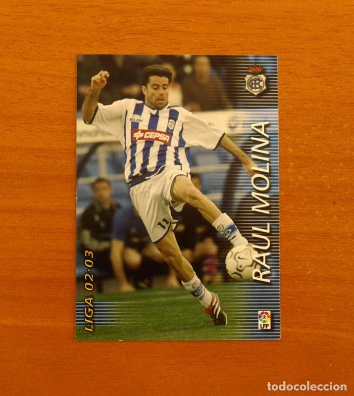 Cromos de f&uacute;tbol: Recreativo de Huelva -N&ordm; 270 Ra&uacute;l Molina -Mega Fichas Liga 2002-2003-02-03-Megafichas Panini Sports