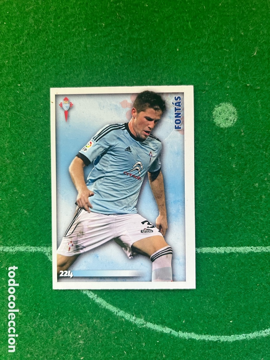 Cromos de f&uacute;tbol: 224 FONTAS CELTA DE VIGO LAS FICHAS DE LA LIGA 2014 2015 MUNDICROMO