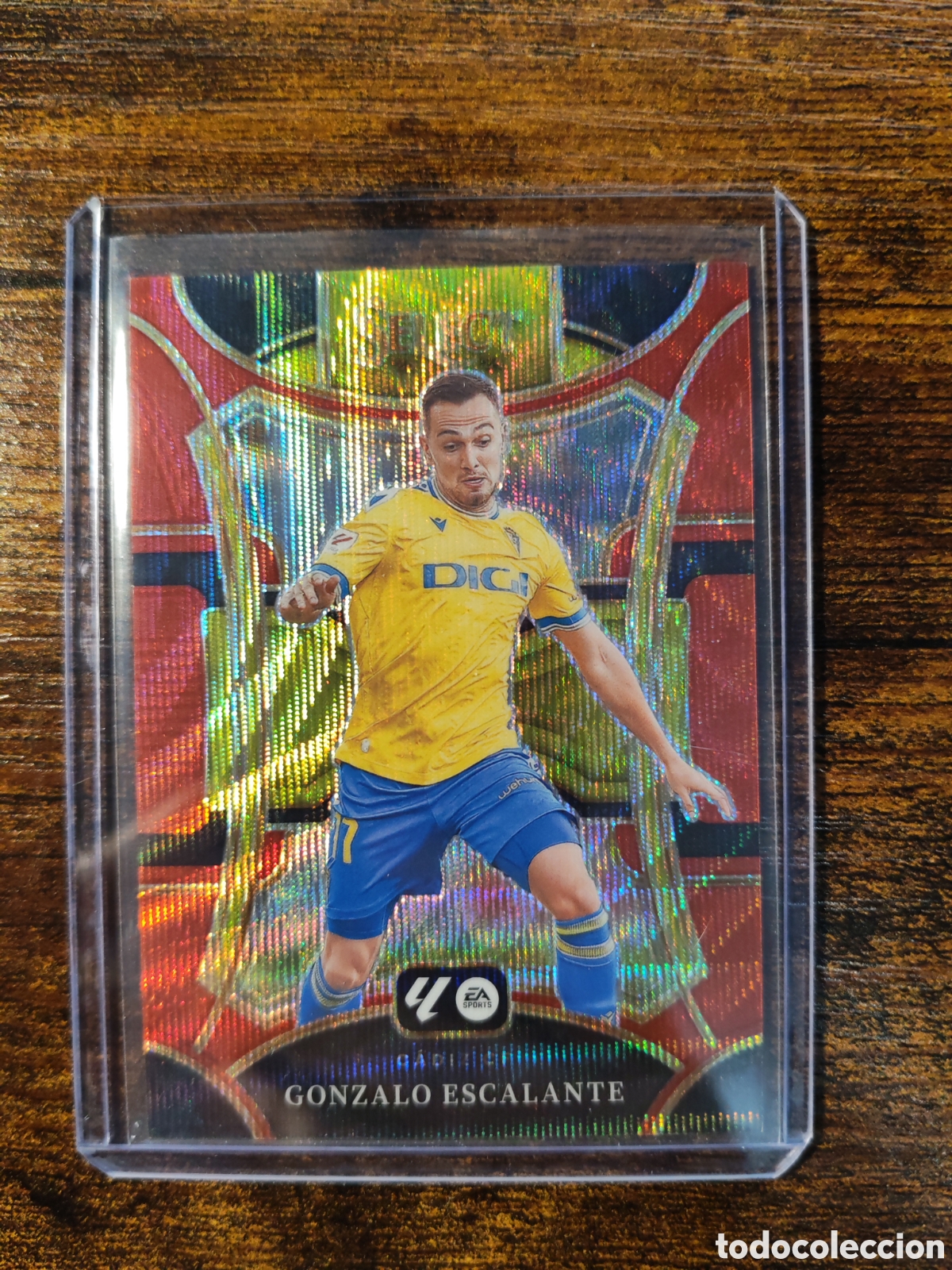 Cromos de f&uacute;tbol: Gonzalo Escalante C&aacute;diz Base Mezzanine Red Wave /65 #128 Select La Liga 23-24