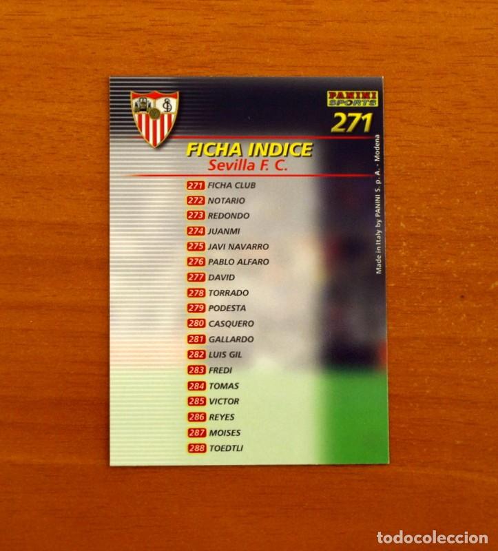 Cromos de f&uacute;tbol: Sevilla -N&ordm; 271 Ficha &iacute;ndice -Mega Fichas Liga 2002-2003-02-03-Megafichas Panini Sports