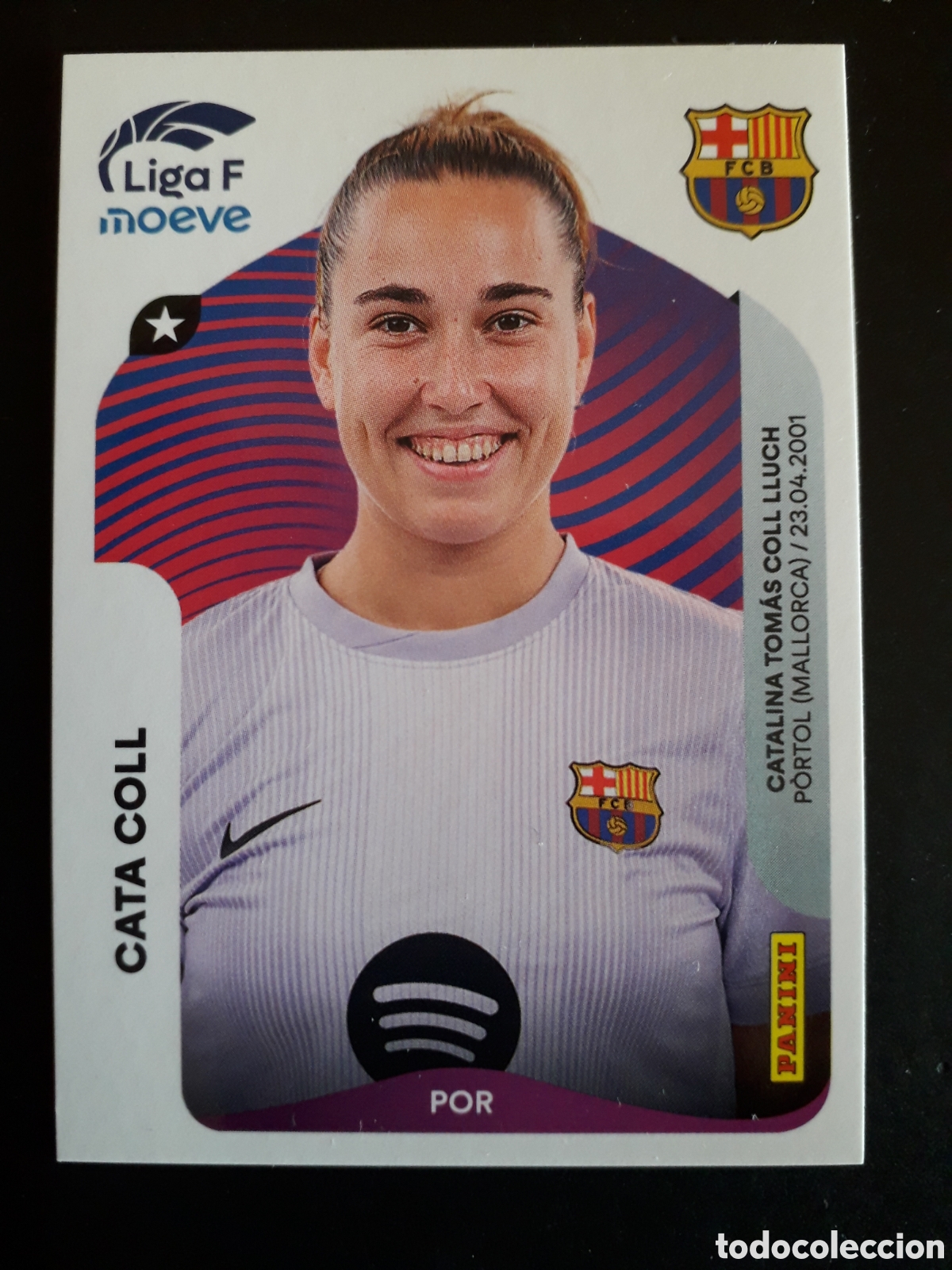 Cromos de f&uacute;tbol: CATA COLL FC BARCELONA N&deg; 84 LIGA F FEMENINA 2025 2026 25 26 PANINI SIN PEGAR PEDIDO M&Iacute;NIMO 3&euro;
