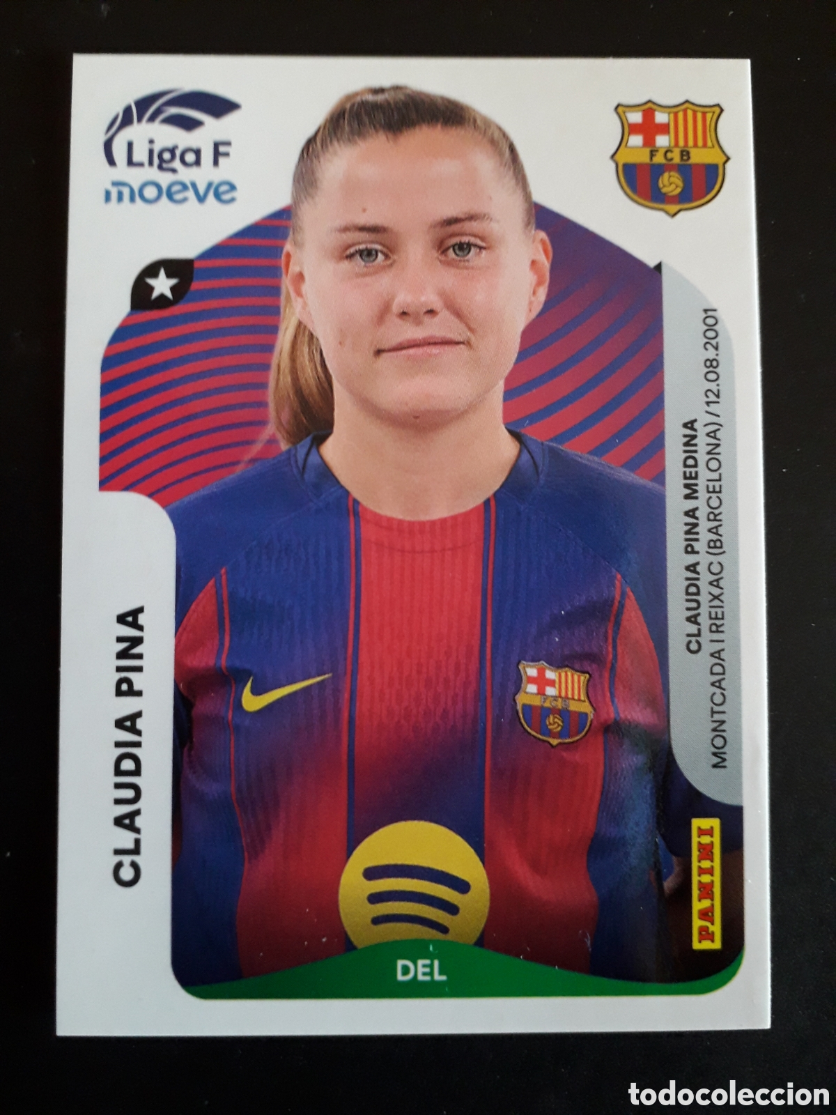 Cromos de f&uacute;tbol: CLAUDIA PINA FC BARCELONA N&deg; 98 LIGA F FEMENINA 2025 2026 25 26 PANINI SIN PEGAR PEDIDO M&Iacute;NIMO 3&euro;