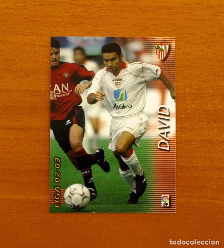 Cromos de f&uacute;tbol: Sevilla -N&ordm; 277 David -Mega Fichas Liga 2002-2003-02-03-Megafichas Panini Sports