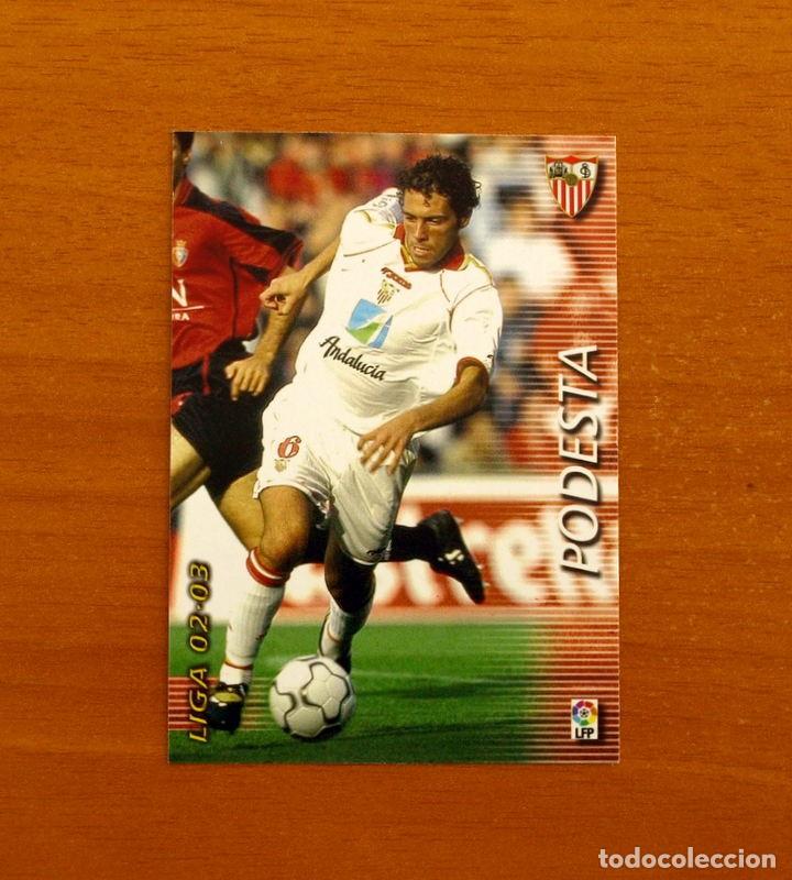 Cromos de f&uacute;tbol: Sevilla -N&ordm; 279 Podesta -Mega Fichas Liga 2002-2003-02-03-Megafichas Panini Sports