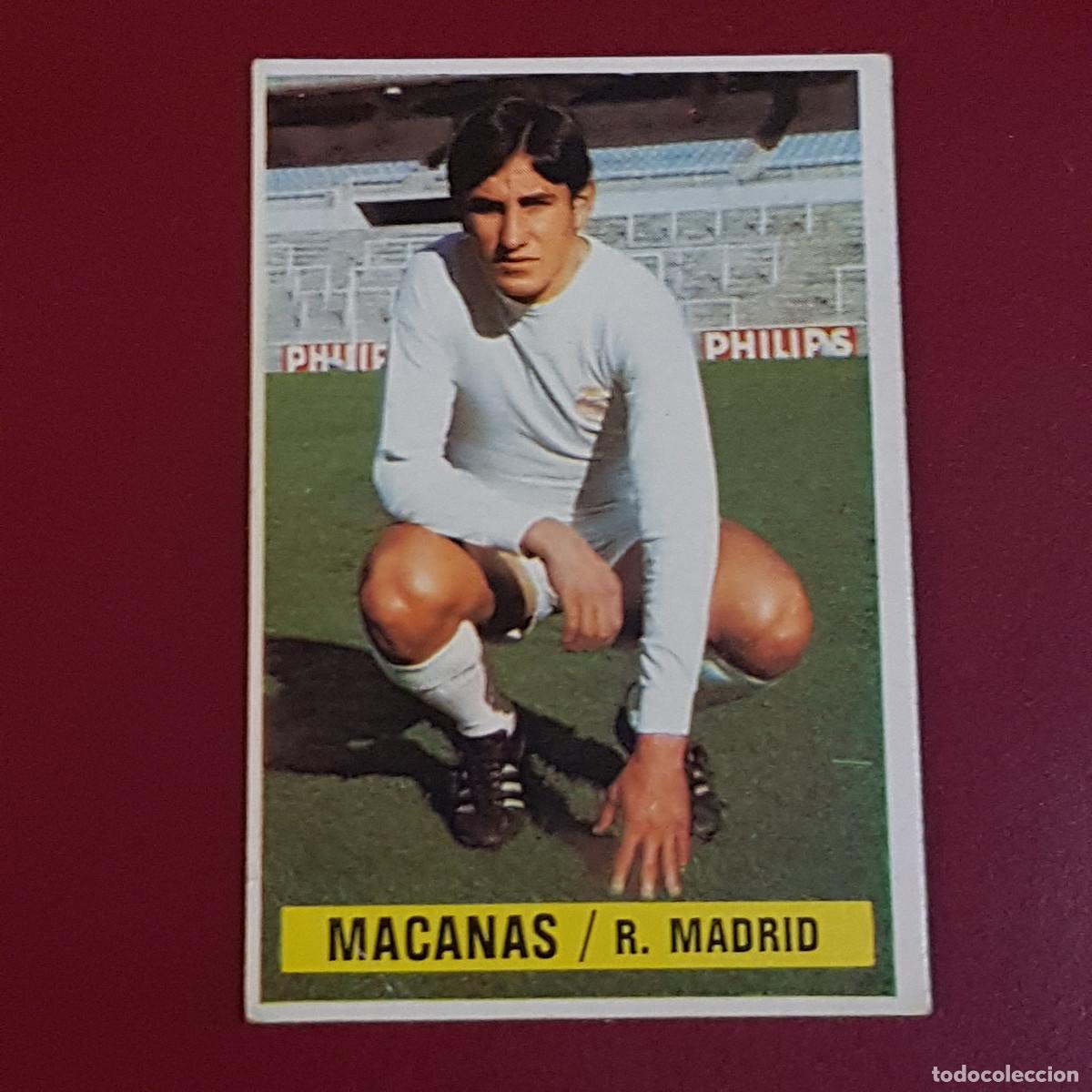 Cromos de f&uacute;tbol: ESTE - CAMPEONATOS DE LIGA 1974 1975 - 74 75 - R MADRID - MACANAS - NUNCA PEGADO