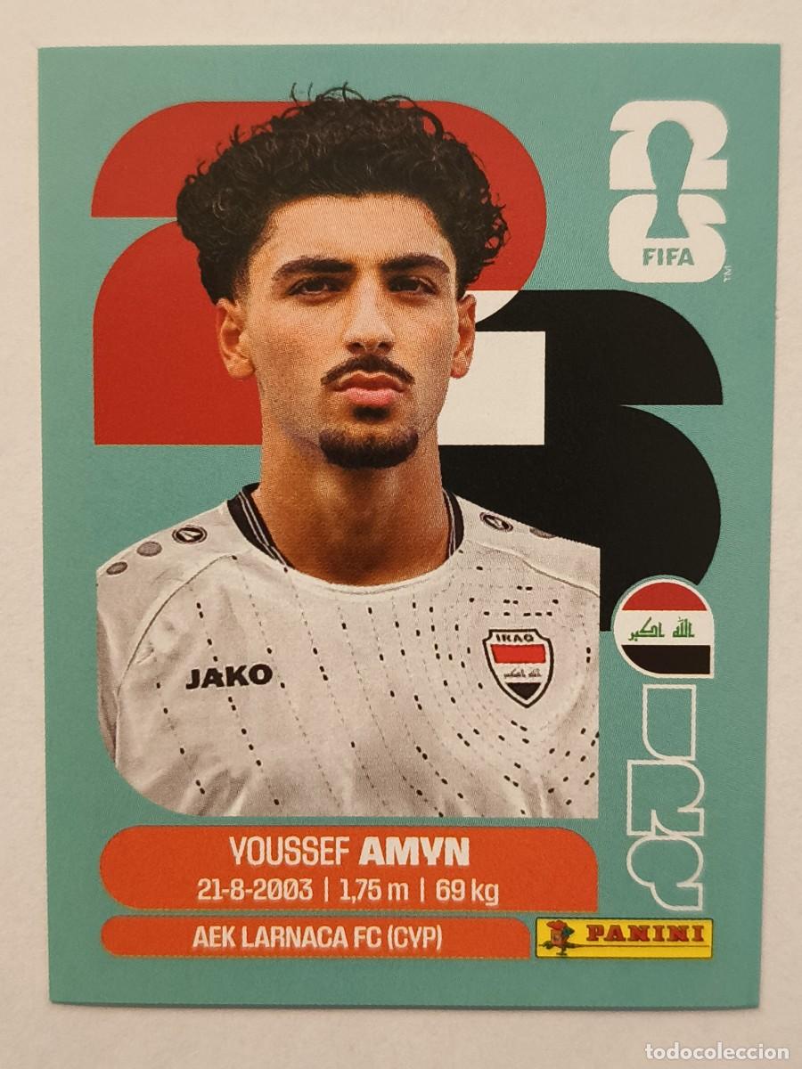 Cromos de f&uacute;tbol: #IRQ 14 AMYN (IRAK) MUNDIAL 2026 PANINI