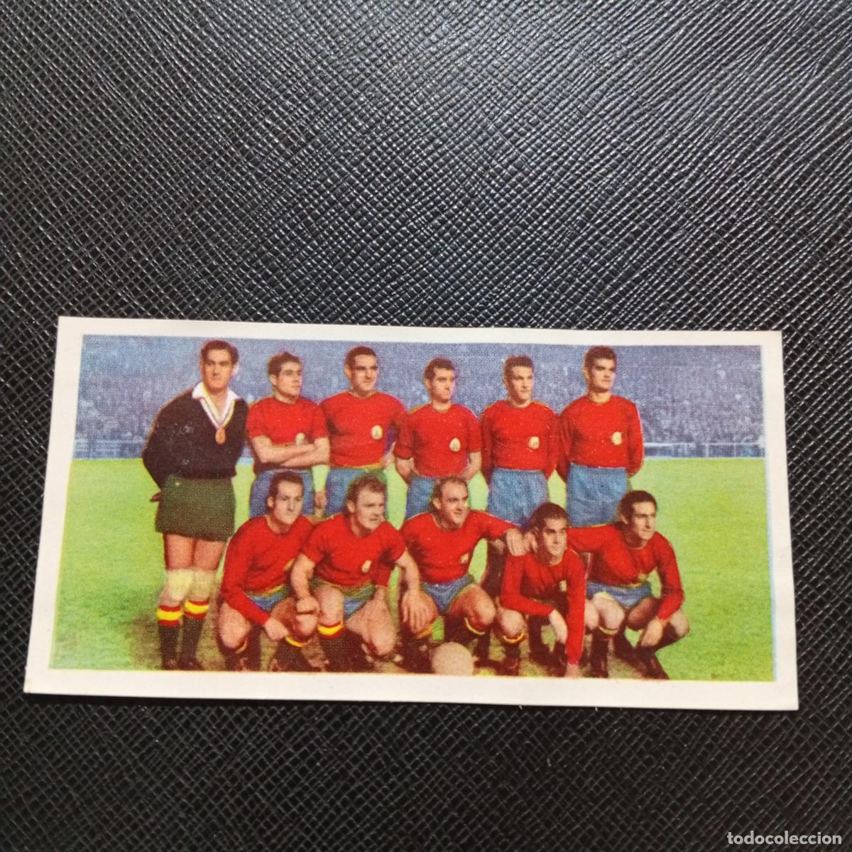 Cromos de f&uacute;tbol: 1 SELECCION NACIONAL KUBALA DI STEFANO RUIZ ROMERO CAMPEONATOS 1959 1960 59 60 - DESPEGADO A109 PG1