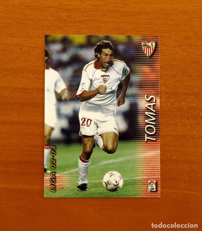 Cromos de f&uacute;tbol: Sevilla -N&ordm; 284 Tom&aacute;s -Mega Fichas Liga 2002-2003-02-03-Megafichas Panini Sports