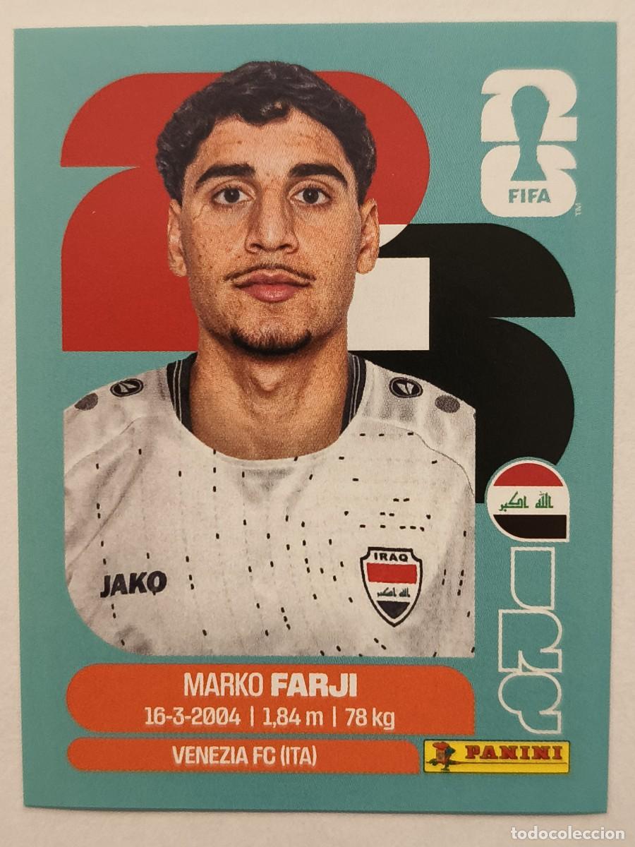 Cromos de f&uacute;tbol: #IRQ 16 FARJI (IRAK) MUNDIAL 2026 PANINI