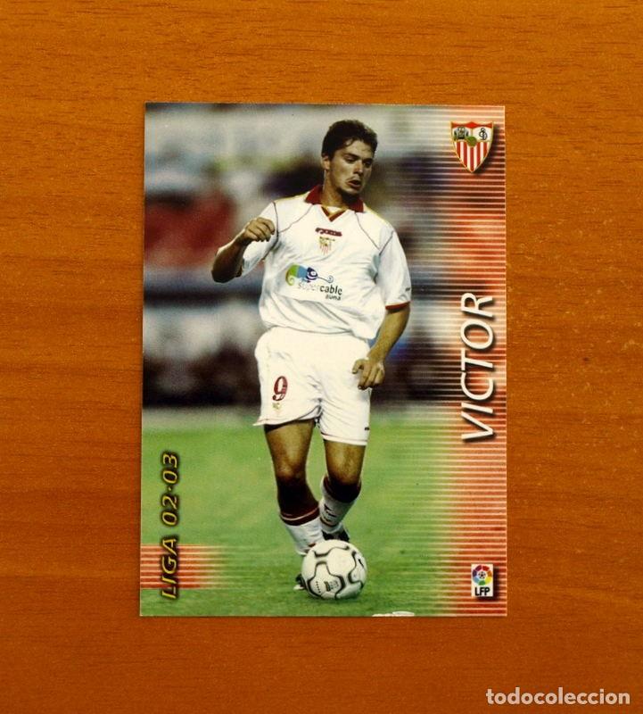 Cromos de f&uacute;tbol: Sevilla -N&ordm; 285 V&iacute;ctor -Mega Fichas Liga 2002-2003-02-03-Megafichas Panini Sports