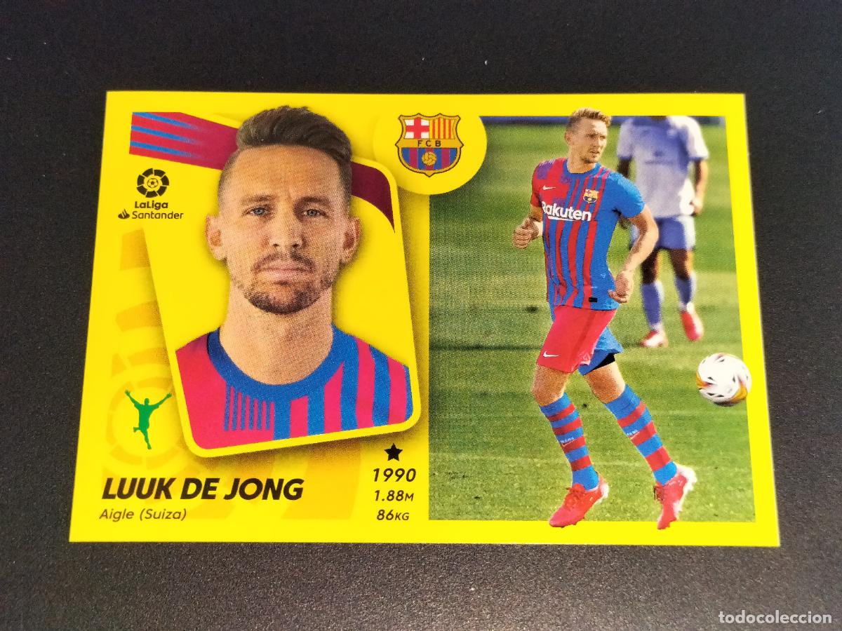 Cromos de f&uacute;tbol: FICHAJE N&ordm; 61 LUUK DE JONG FC BARCELONA CROMOS LALIGA SANTANDER ESTE LIGA 2021 2022 21 22 PANINI