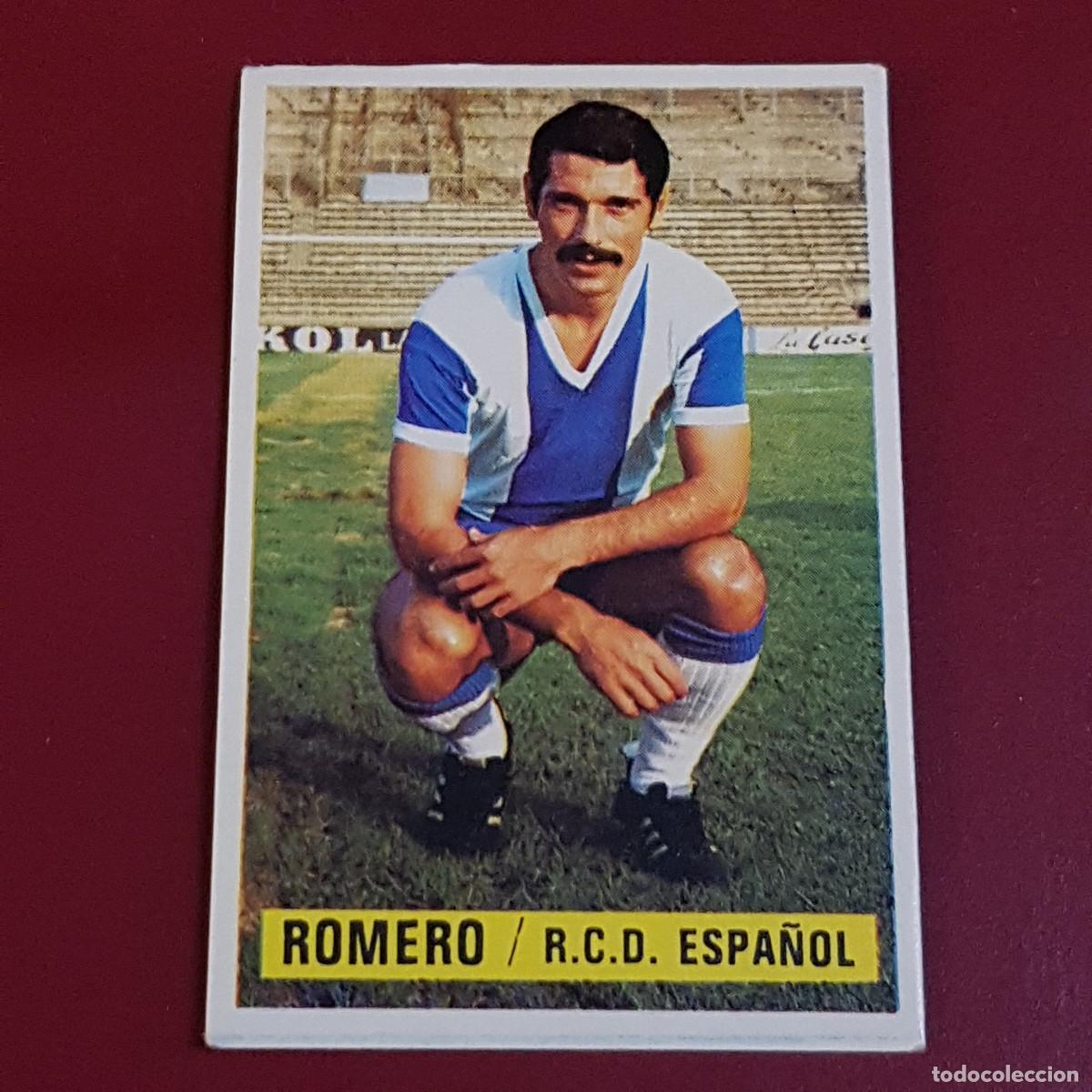 Cromos de f&uacute;tbol: ESTE - CAMPEONATOS DE LIGA 1974 1975 - 74 75 - ESPA&Ntilde;OL - ROMERO - NUNCA PEGADO