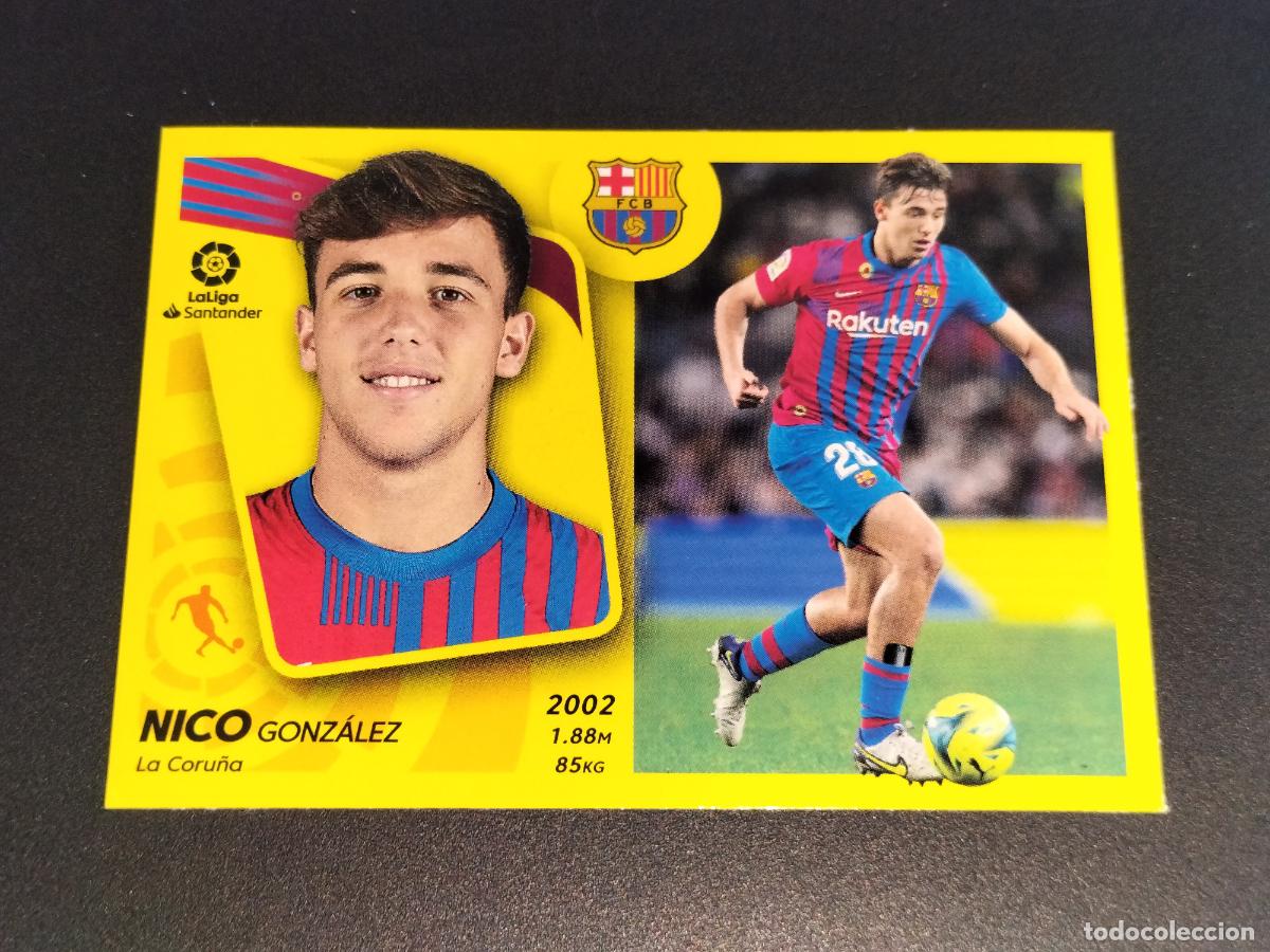 Cromos de f&uacute;tbol: FICHAJE N&ordm; 8 NICO ROOKIE MERCADO INVIERNO ACTUALIZACION BARCELONA CROMOS LALIGA ESTE 2021 2022 21 22