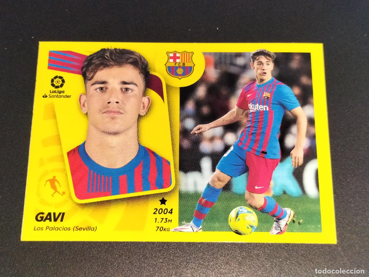 Cromos de f&uacute;tbol: FICHAJE N&ordm; 9 GAVI ROOKIE MERCADO INVIERNO ACTUALIZACION BARCELONA CROMOS LALIGA ESTE 2021 2022 21 22