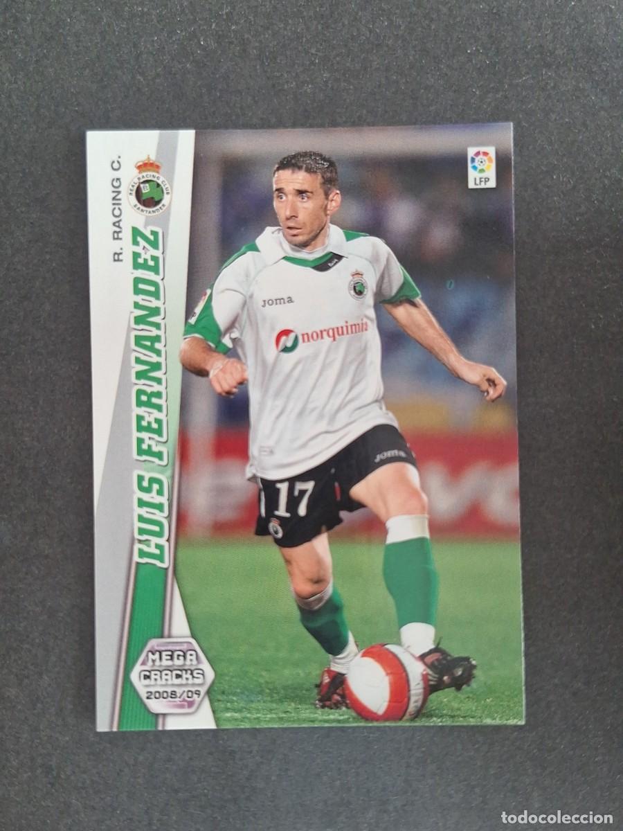 Cromos de f&uacute;tbol: L2 LUIS FERNANDEZ RACING DE SANTANDER 243 PANINI MEGACRACKS 2008 2009 08 09
