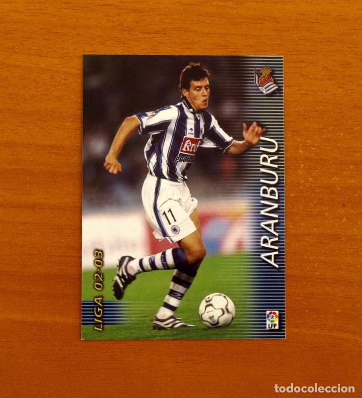 Cromos de f&uacute;tbol: Real Sociedad -N&ordm; 300 Aranburu -Mega Fichas Liga 2002-2003-02-03-Megafichas Panini Sports