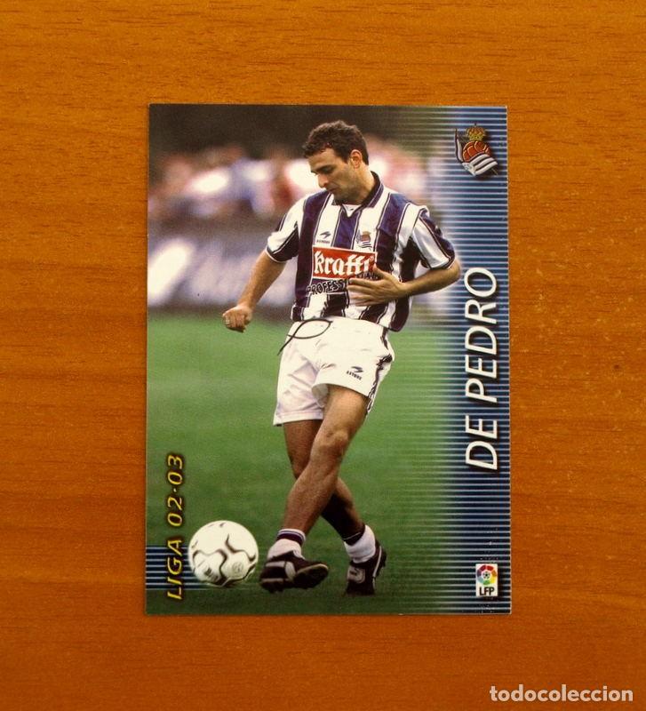 Cromos de f&uacute;tbol: Real Sociedad -N&ordm; 301 De Pedro -Mega Fichas Liga 2002-2003-02-03-Megafichas Panini Sports