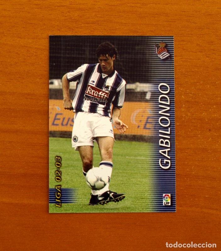 Cromos de f&uacute;tbol: Real Sociedad -N&ordm; 302 Gabilondo -Mega Fichas Liga 2002-2003-02-03-Megafichas Panini Sports