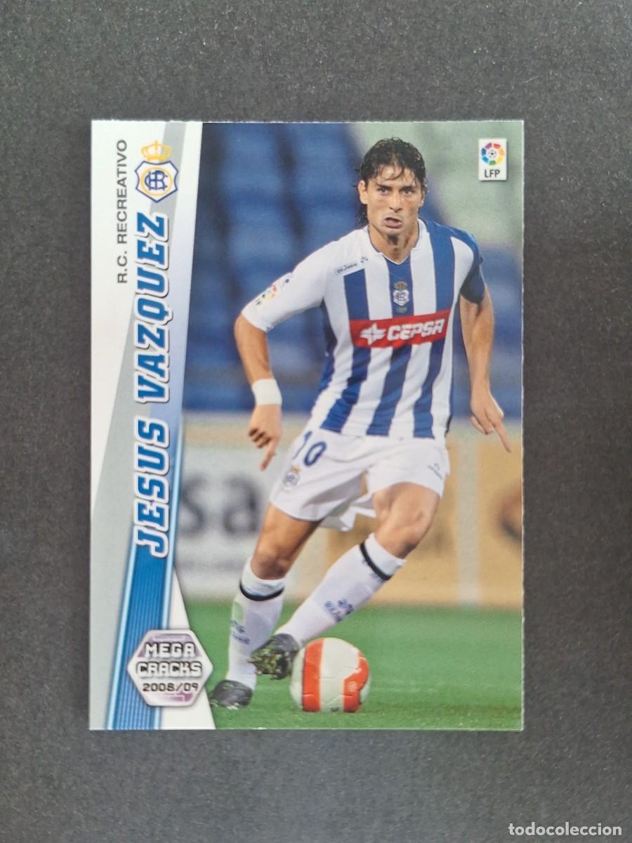 Cromos de f&uacute;tbol: L2 JESUS VAZQUEZ RECREATIVO DE HUELVA 262 PANINI MEGACRACKS 2008 2009 08 09