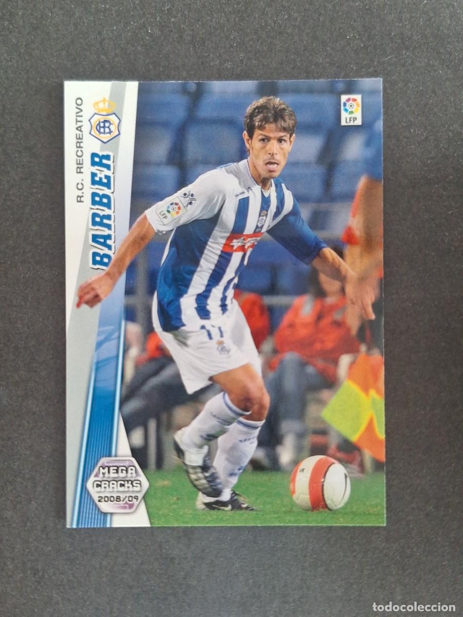 Cromos de f&uacute;tbol: L2 BARBER RECREATIVO DE HUELVA 263 PANINI MEGACRACKS 2008 2009 08 09