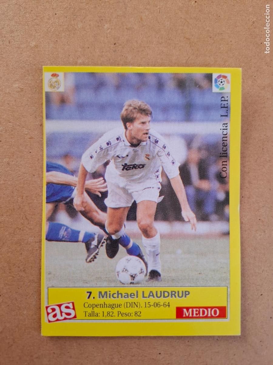 Cromos de f&uacute;tbol: LIGA 95 96 1995 1996 - AS - 7 LAUDRUP - REAL MADRID ( NUNCA PEGADO )