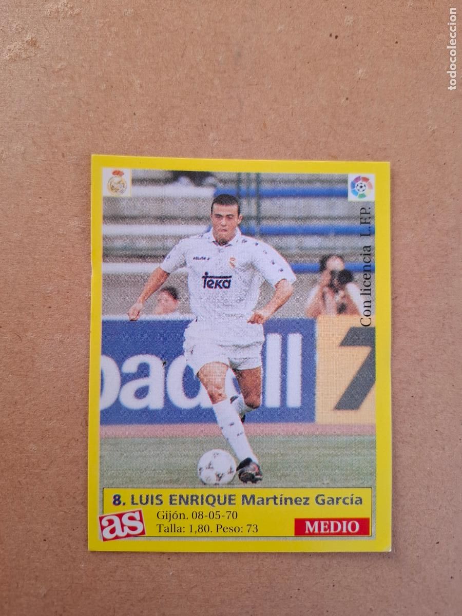 Cartes &agrave; collectionner de Football: LIGA 95 96 1995 1996 - AS - 8 LUIS ENRIQUE - REAL MADRID ( NUNCA PEGADO )