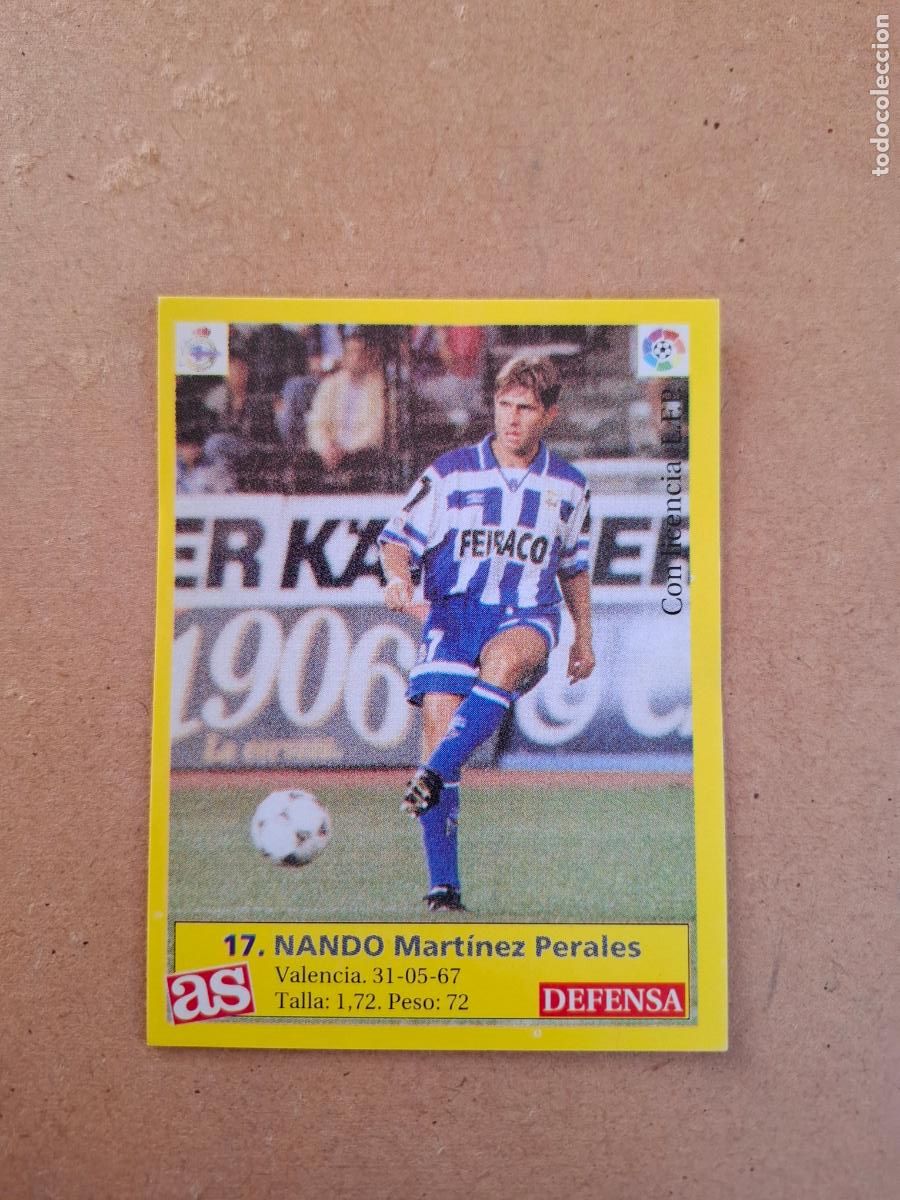Cromos de f&uacute;tbol: LIGA 95 96 1995 1996 - AS - 17 NANDO - R.C. DEPORTIVO ( NUNCA PEGADO )